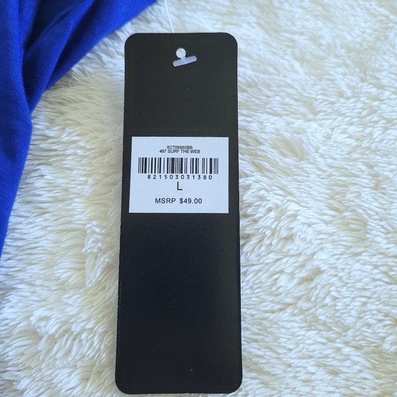 bebe Blue💙 Top with Cutout✂️ Sleeve Detail - NWT - Picture 16 of 16